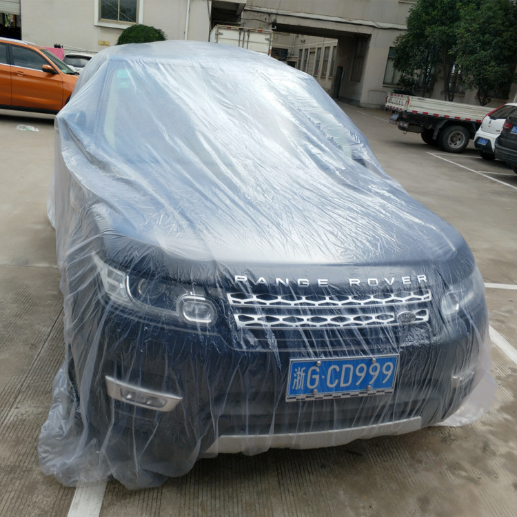Factory Direct Customized Car Cover PE Film Rain Cover Disposable Car Cover Car Disposable Car Cover