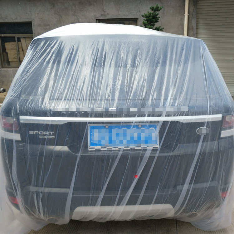 Factory Direct Customized Car Cover PE Film Rain Cover Disposable Car Cover Car Disposable Car Cover