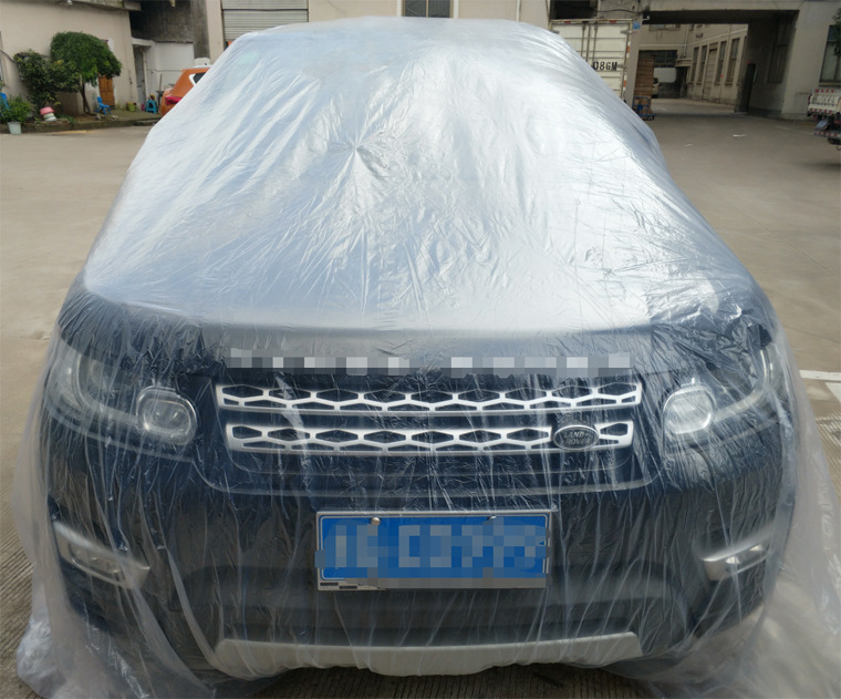 Factory Direct Customized Car Cover PE Film Rain Cover Disposable Car Cover Car Disposable Car Cover
