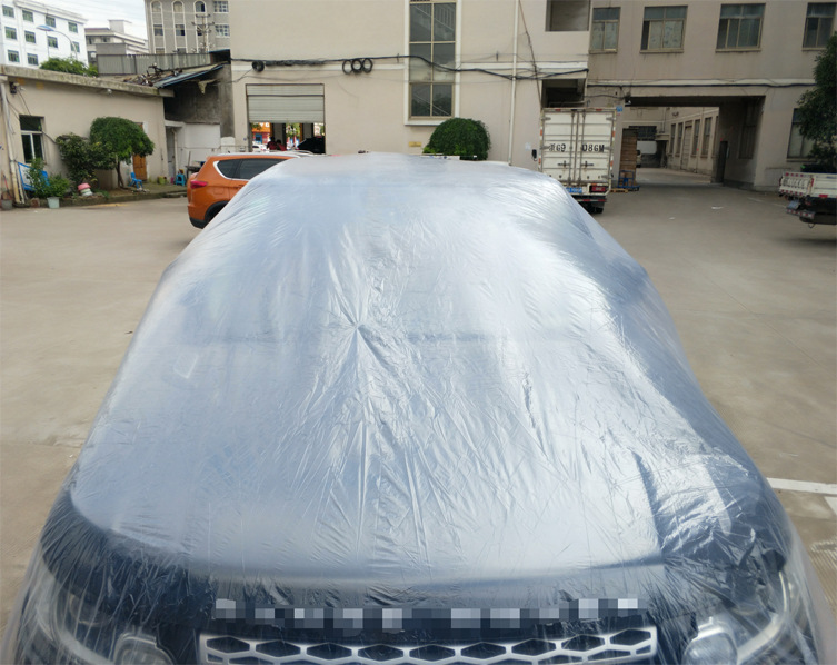 Factory Direct Customized Car Cover PE Film Rain Cover Disposable Car Cover Car Disposable Car Cover