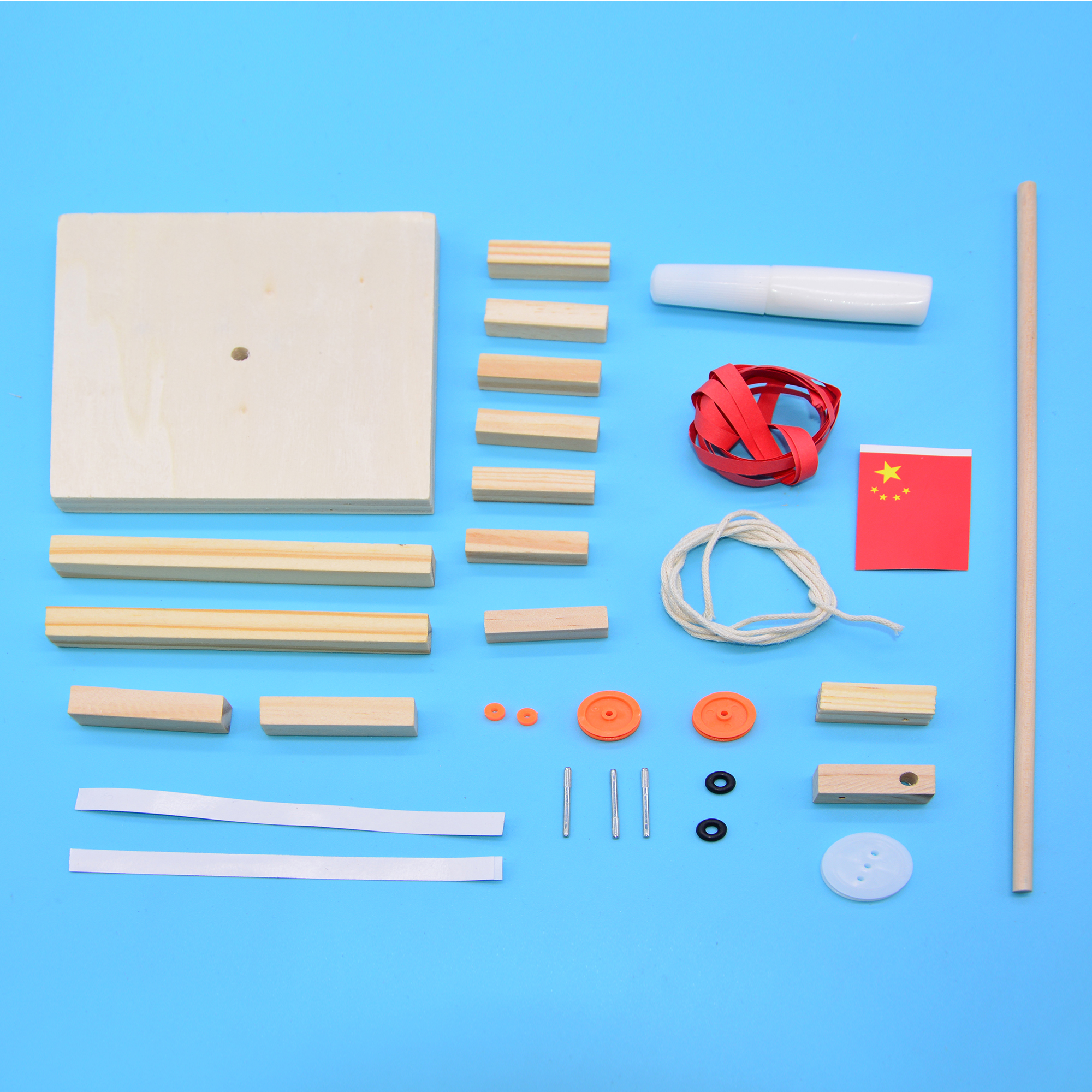 National flag lifting platform science and technology small production DIY materials kit science toys in primary and National flag lifting platform science and technology small production DIY materials kit science toys in primary and