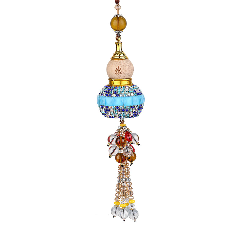 Point Diamond Gourd Perfume Bottle Automobile Hanging Ornament Ornaments inside Car Lucky Fortune Car Accessories Whole