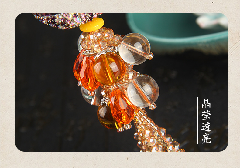 Point Diamond Gourd Perfume Bottle Automobile Hanging Ornament Ornaments inside Car Lucky Fortune Car Accessories Whole