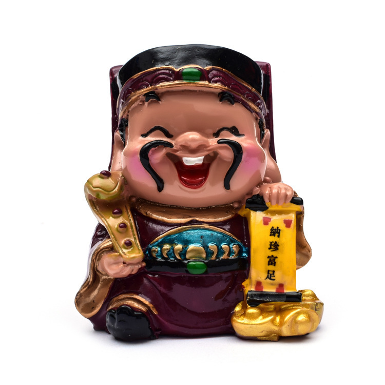 God Car Decoration Cake Decoration Baking Scene Ornament Five-Way Fortune Five Gods of Wealth