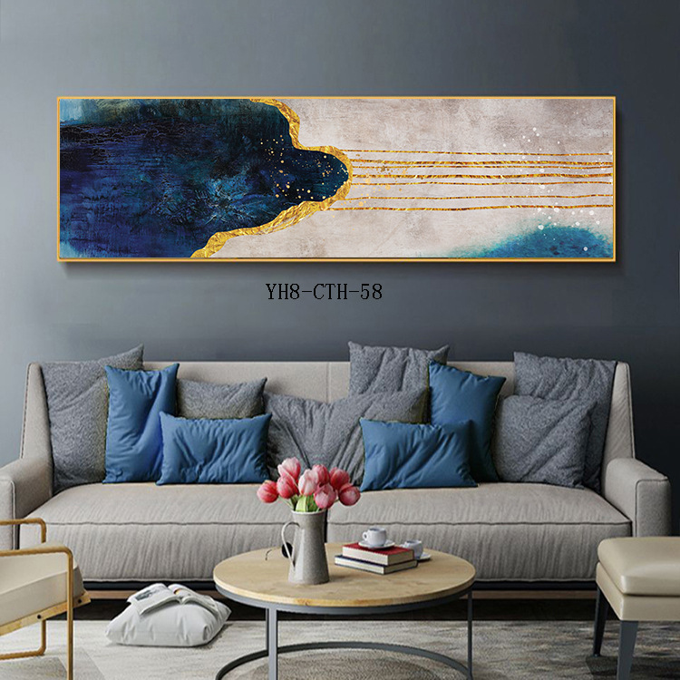 Modern Minimalist Living Room Wall Slightly Luxury Painting Horizontal Office Bedroom Decorative Painting Fortune Deer Sofa Background Painting