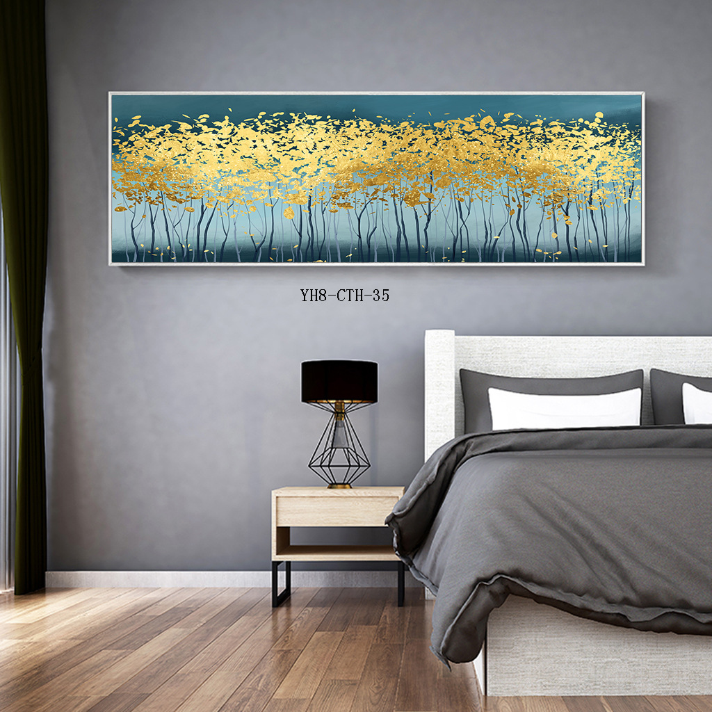 Modern Minimalist Living Room Wall Slightly Luxury Painting Horizontal Office Bedroom Decorative Painting Fortune Deer Sofa Background Painting