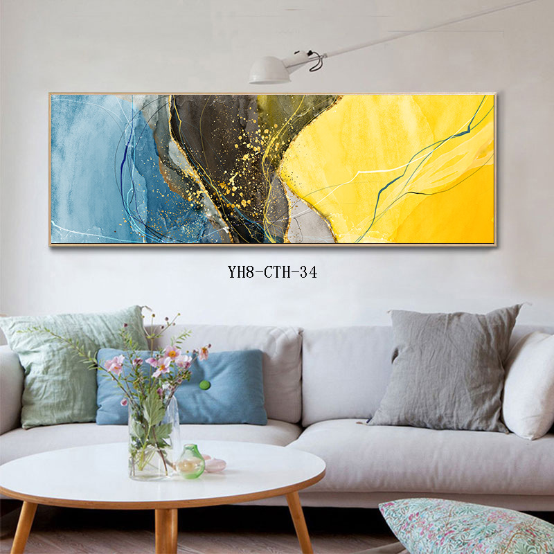 Modern Minimalist Living Room Wall Slightly Luxury Painting Horizontal Office Bedroom Decorative Painting Fortune Deer Sofa Background Painting