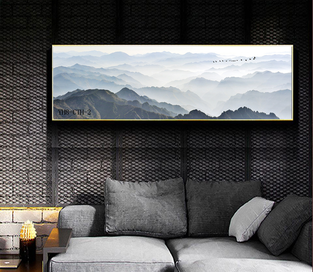 Modern Minimalist Living Room Wall Slightly Luxury Painting Horizontal Office Bedroom Decorative Painting Fortune Deer Sofa Background Painting