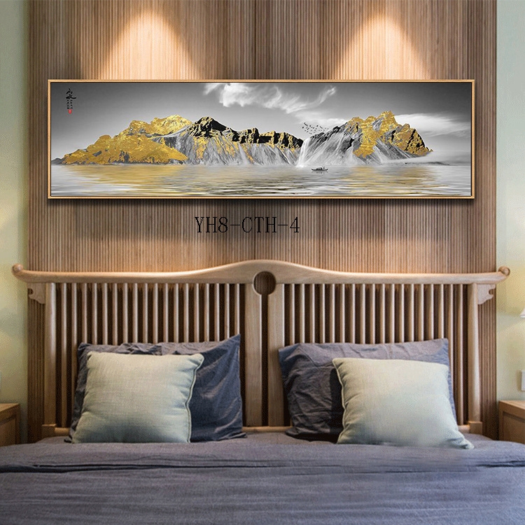 Modern Minimalist Living Room Wall Slightly Luxury Painting Horizontal Office Bedroom Decorative Painting Fortune Deer Sofa Background Painting