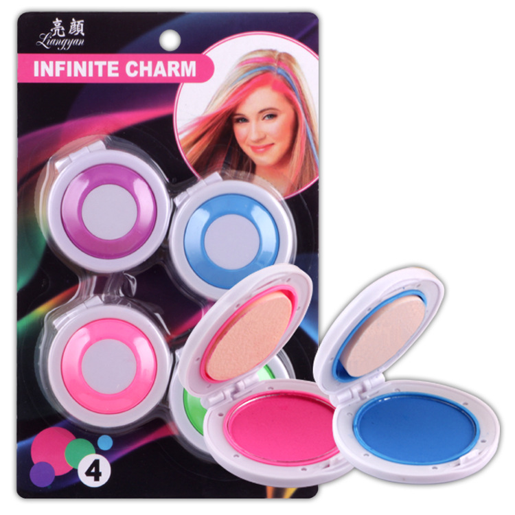 European and American best-selling disposable color powder 2020 new fashion color rouge hair color concealer with portable powder
