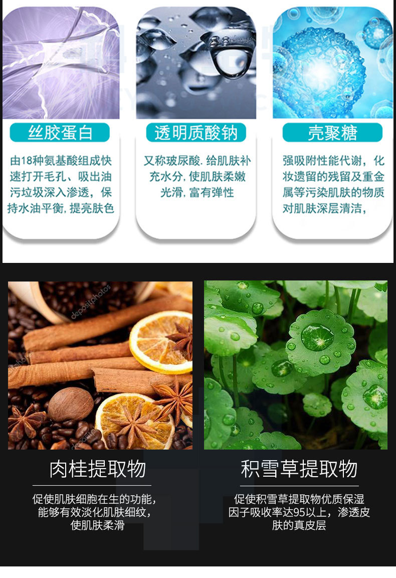 Micro-Finishing Disposable Crystal Spring Rain Anti-Crepe Collagen Mask Firming and Hydrating Skin Beauty White V Face Magic Crystal Mask