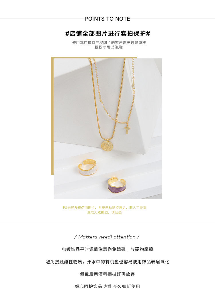 Placer Gold Jewelry Ancient French Gold DIY Accessories Long Life Fortune Lock Pendant Bell Accessory in Stock Wholesale