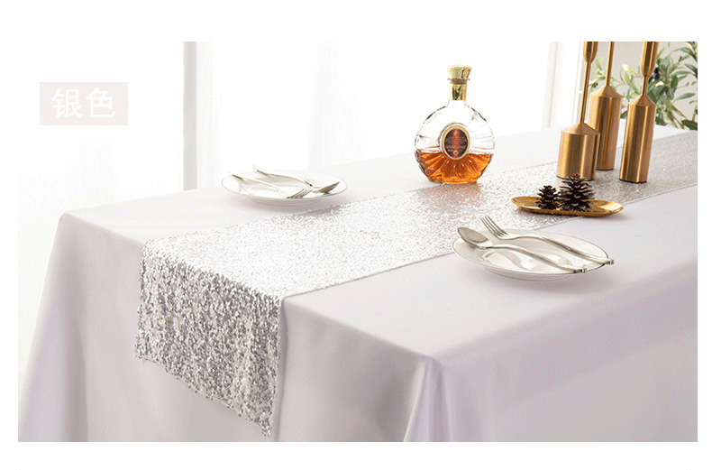 Batch of New 3 Full Version Sequined Embroidered Table Flag Starry Table Flag Mediterranean Sequin Table Flag