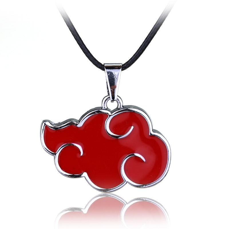 Anime Naruto Xiao Organization Red Cloud Checkmark Flag Wood Kakashi Hatake Kakashi Sharingan Necklace