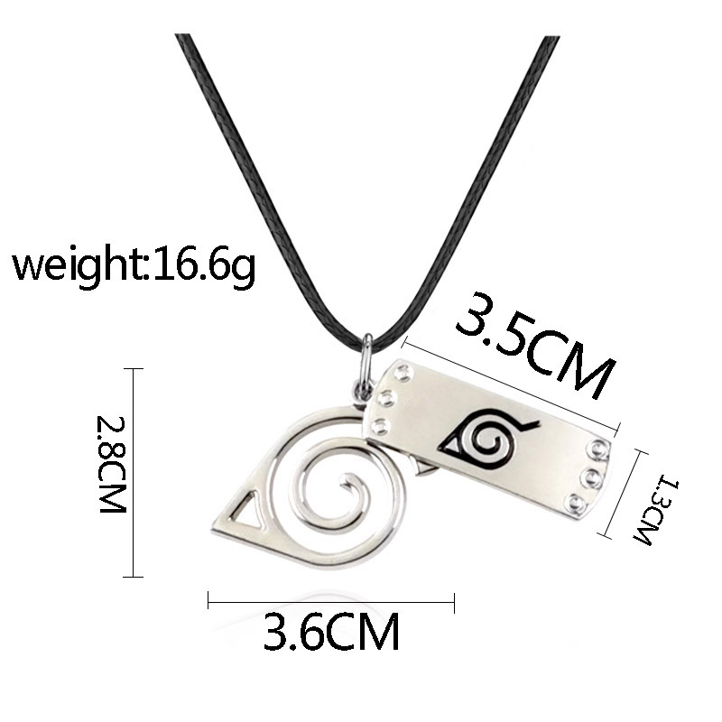 Anime Naruto Xiao Organization Red Cloud Checkmark Flag Wood Kakashi Hatake Kakashi Sharingan Necklace