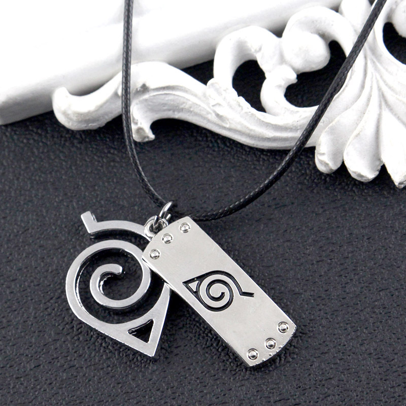 Anime Naruto Xiao Organization Red Cloud Checkmark Flag Wood Kakashi Hatake Kakashi Sharingan Necklace