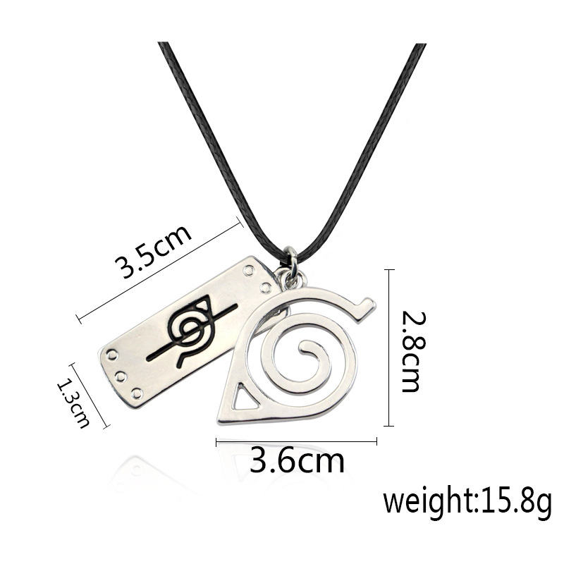 Anime Naruto Xiao Organization Red Cloud Checkmark Flag Wood Kakashi Hatake Kakashi Sharingan Necklace