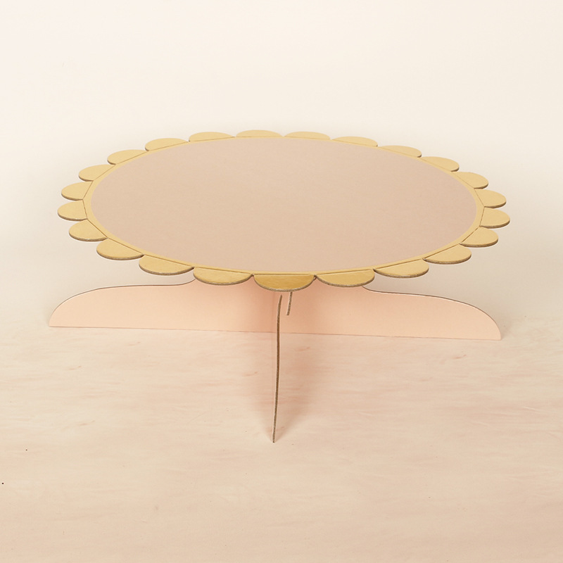 Factory Wholesale Single-Layer Paper Cake Rack Children's Birthday Party Dress up Disposable Pastry Dessert Shelves Factory Wholesale Single-Layer Paper Cake Rack Children's Birthday Party Dress up Disposable Pastry Dessert Shelves