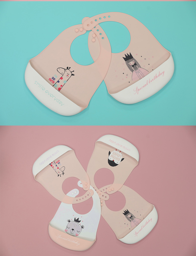 Baby's Silicone Bib Waterproof Meal Bib Saliva Towel Newborn Customized Baby Children's Bib Disposable Supplies Baby's Silicone Bib Waterproof Meal Bib Saliva Towel Newborn Customized Baby Children's Bib Disposable Supplies