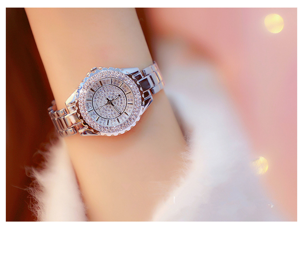 BS New Arrival Hot Sale Watch Factory Direct Sales Foreign Trade Linked List Women's Watch Full of Diamonds One Piece Dropshipping Fa0280l