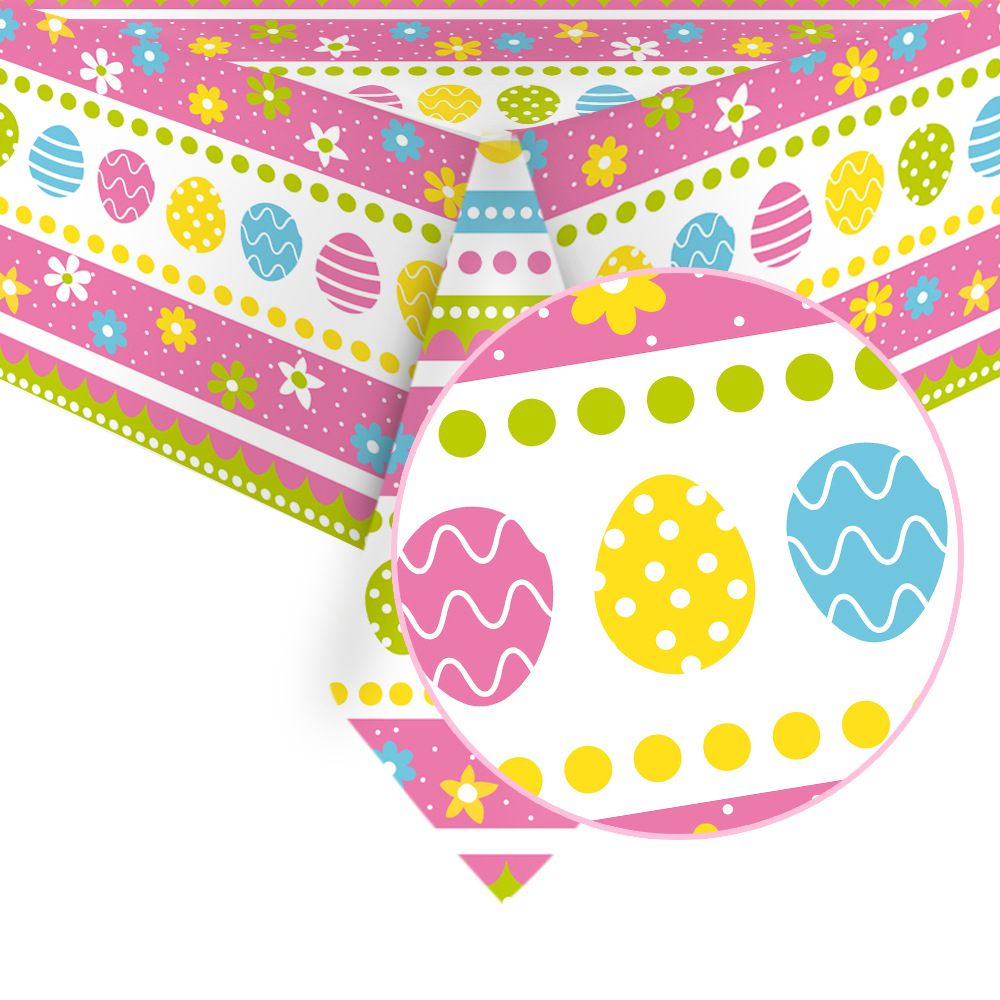 Exclusive for Cross-Border Thickened Easter Day Party Gathering Landscape Dining Table Disposable Tablecloth