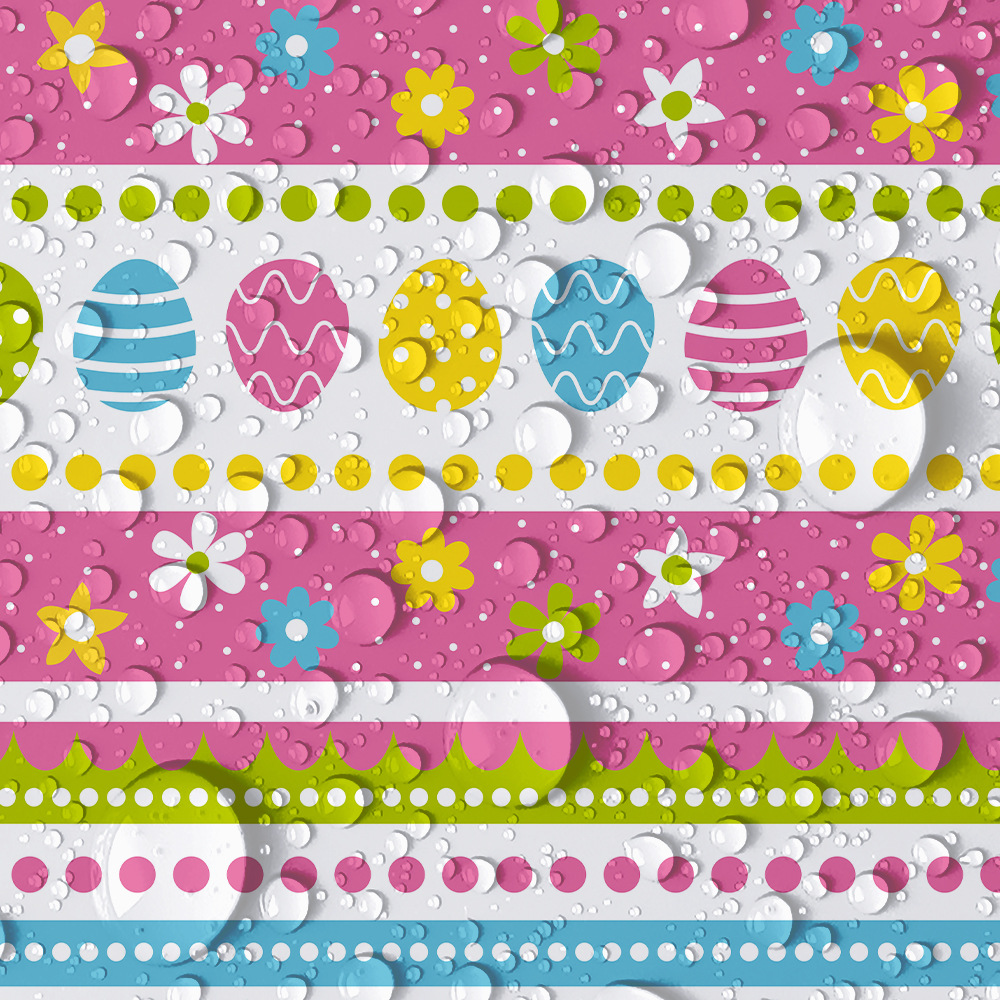 Exclusive for Cross-Border Thickened Easter Day Party Gathering Landscape Dining Table Disposable Tablecloth