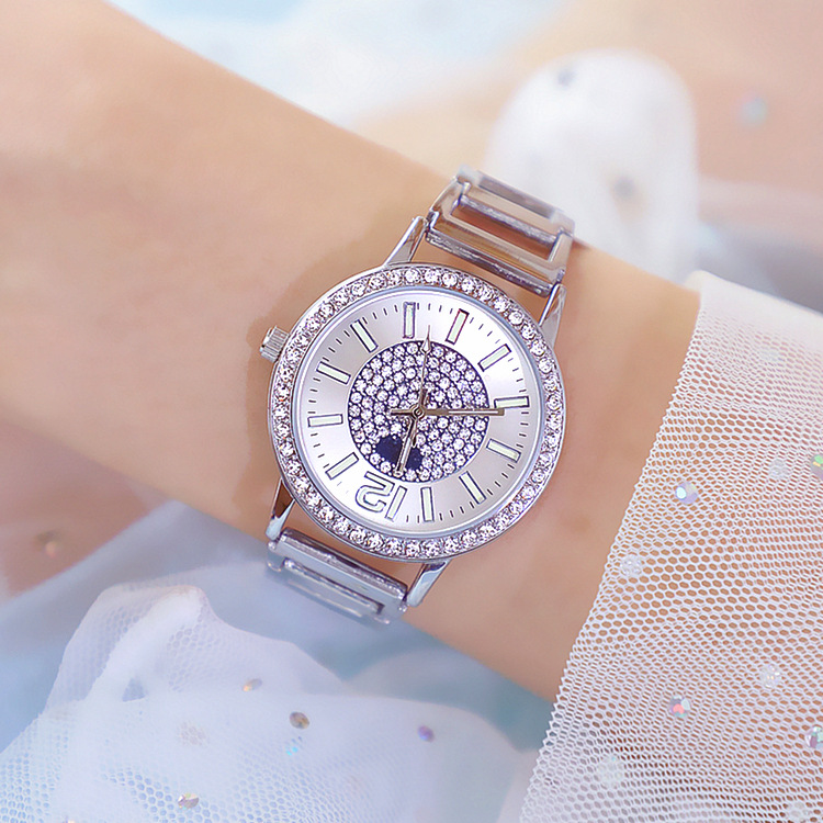 BS New Arrival Hot Sale Watch Factory Direct Sales Foreign Trade Linked List Customized Women&#039;s Watch Full of Diamonds New Hot Sale Fa1553