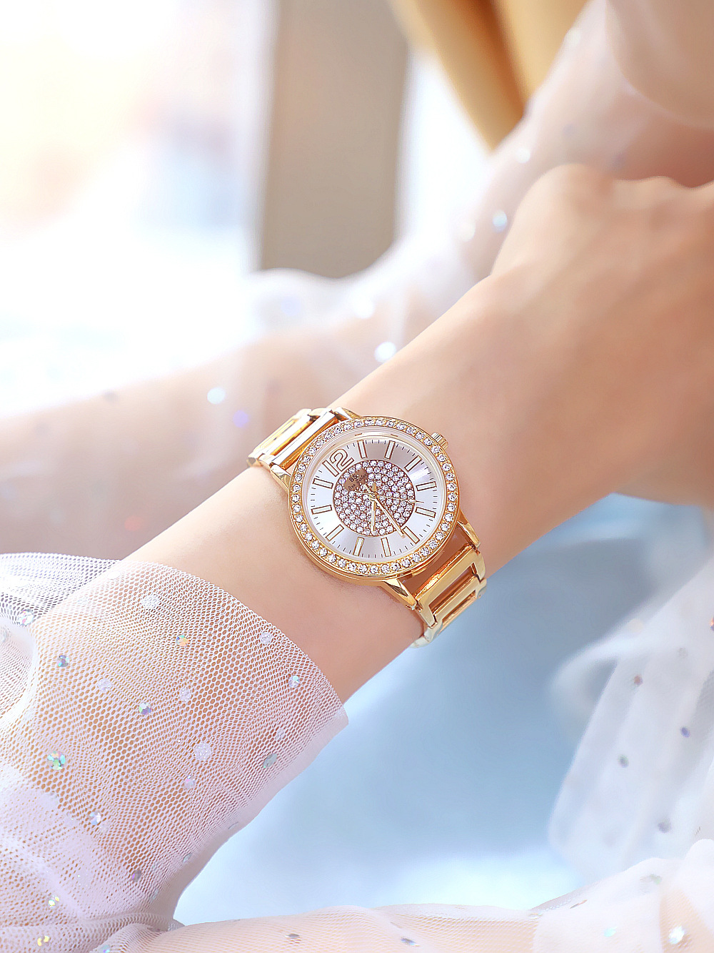 BS New Arrival Hot Sale Watch Factory Direct Sales Foreign Trade Linked List Customized Women's Watch Full of Diamonds New Hot Sale Fa1553 BS New Arrival Hot Sale Watch Factory Direct Sales Foreign Trade Linked List Customized Women's Watch Full of Diamonds New Hot Sale Fa1553