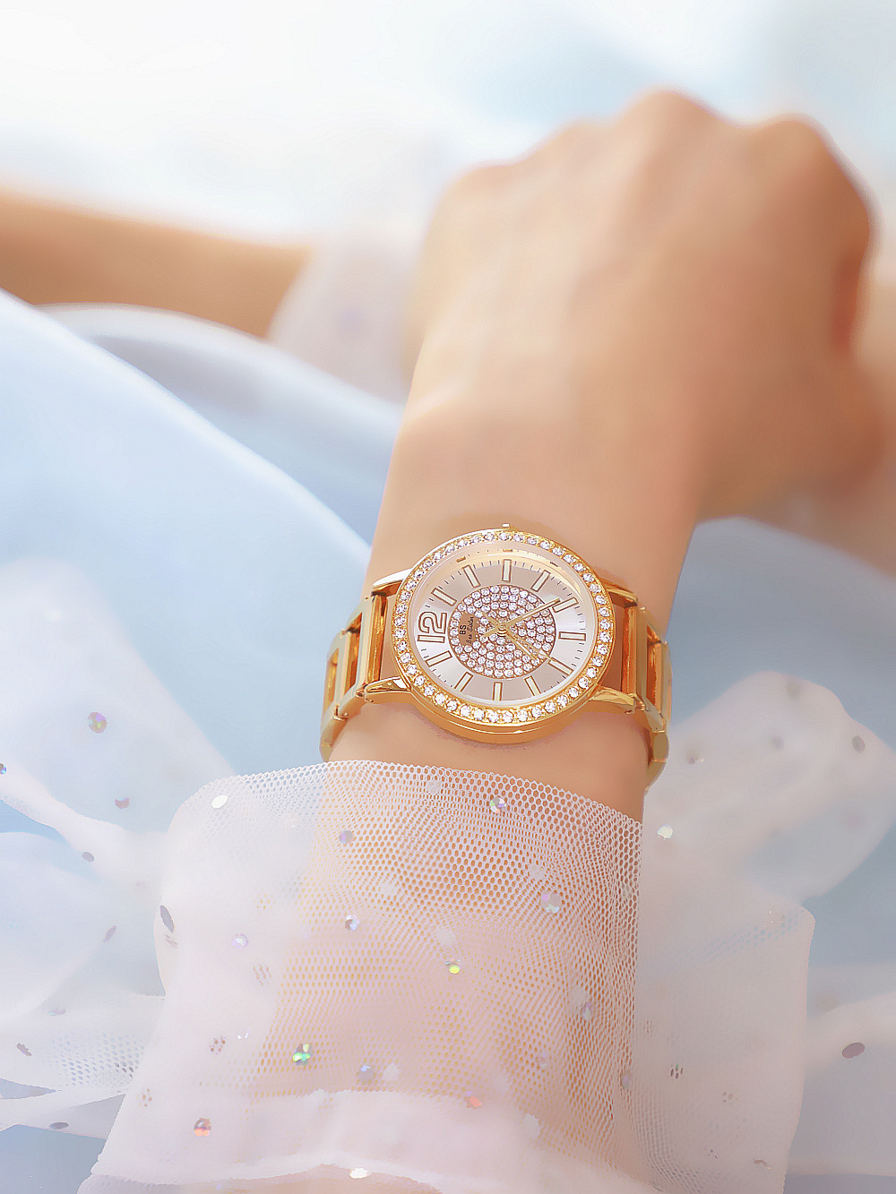 BS New Arrival Hot Sale Watch Factory Direct Sales Foreign Trade Linked List Customized Women's Watch Full of Diamonds New Hot Sale Fa1553 BS New Arrival Hot Sale Watch Factory Direct Sales Foreign Trade Linked List Customized Women's Watch Full of Diamonds New Hot Sale Fa1553