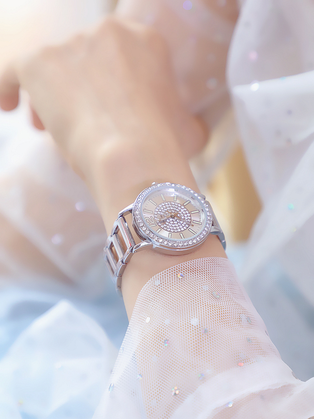 BS New Arrival Hot Sale Watch Factory Direct Sales Foreign Trade Linked List Customized Women's Watch Full of Diamonds New Hot Sale Fa1553 BS New Arrival Hot Sale Watch Factory Direct Sales Foreign Trade Linked List Customized Women's Watch Full of Diamonds New Hot Sale Fa1553