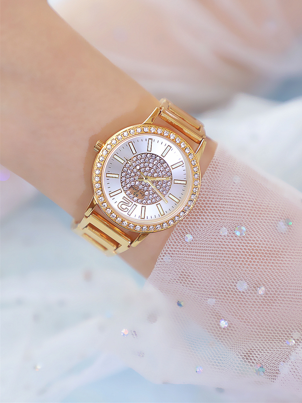 BS New Arrival Hot Sale Watch Factory Direct Sales Foreign Trade Linked List Customized Women's Watch Full of Diamonds New Hot Sale Fa1553 BS New Arrival Hot Sale Watch Factory Direct Sales Foreign Trade Linked List Customized Women's Watch Full of Diamonds New Hot Sale Fa1553