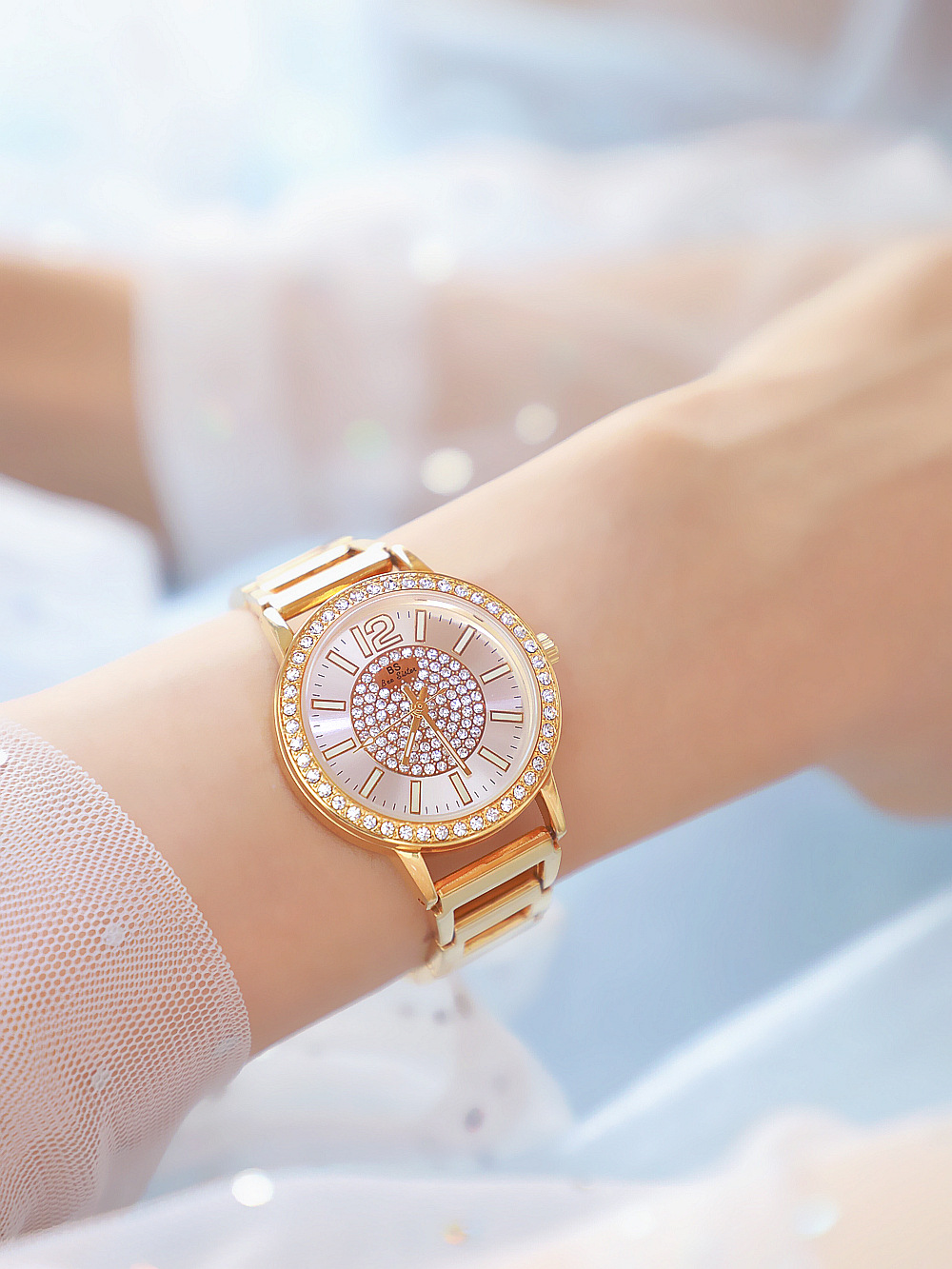 BS New Arrival Hot Sale Watch Factory Direct Sales Foreign Trade Linked List Customized Women's Watch Full of Diamonds New Hot Sale Fa1553 BS New Arrival Hot Sale Watch Factory Direct Sales Foreign Trade Linked List Customized Women's Watch Full of Diamonds New Hot Sale Fa1553