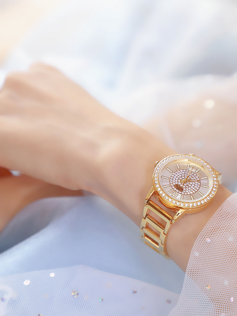 BS New Arrival Hot Sale Watch Factory Direct Sales Foreign Trade Linked List Customized Women's Watch Full of Diamonds New Hot Sale Fa1553 BS New Arrival Hot Sale Watch Factory Direct Sales Foreign Trade Linked List Customized Women's Watch Full of Diamonds New Hot Sale Fa1553