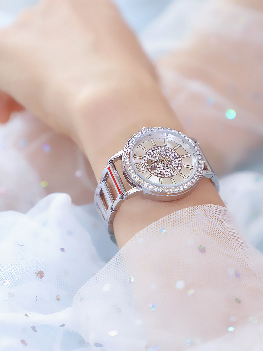 BS New Arrival Hot Sale Watch Factory Direct Sales Foreign Trade Linked List Customized Women's Watch Full of Diamonds New Hot Sale Fa1553 BS New Arrival Hot Sale Watch Factory Direct Sales Foreign Trade Linked List Customized Women's Watch Full of Diamonds New Hot Sale Fa1553