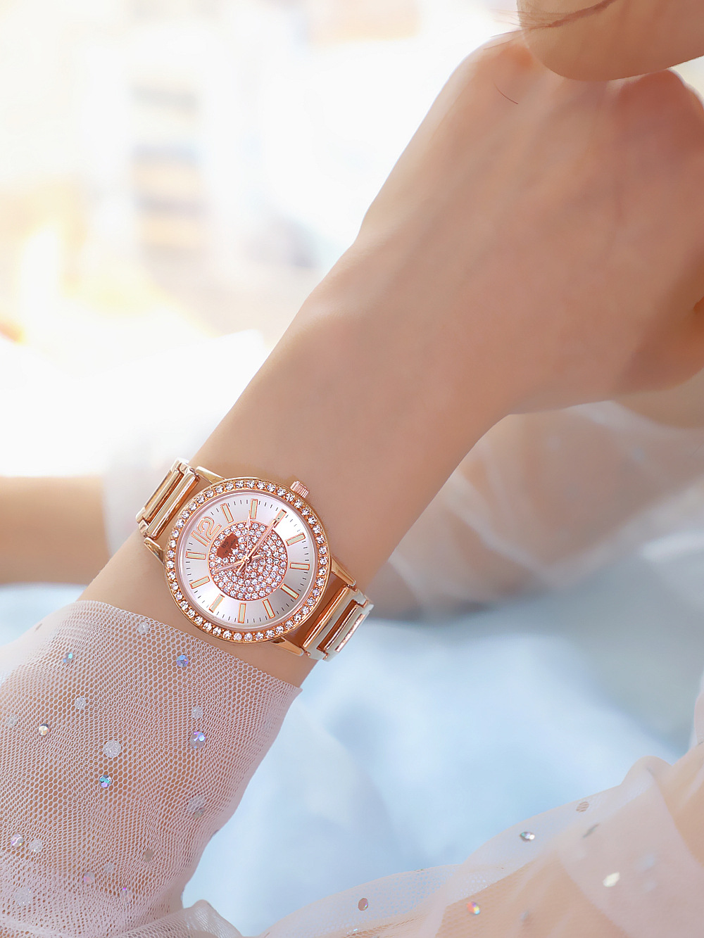 BS New Arrival Hot Sale Watch Factory Direct Sales Foreign Trade Linked List Customized Women's Watch Full of Diamonds New Hot Sale Fa1553 BS New Arrival Hot Sale Watch Factory Direct Sales Foreign Trade Linked List Customized Women's Watch Full of Diamonds New Hot Sale Fa1553