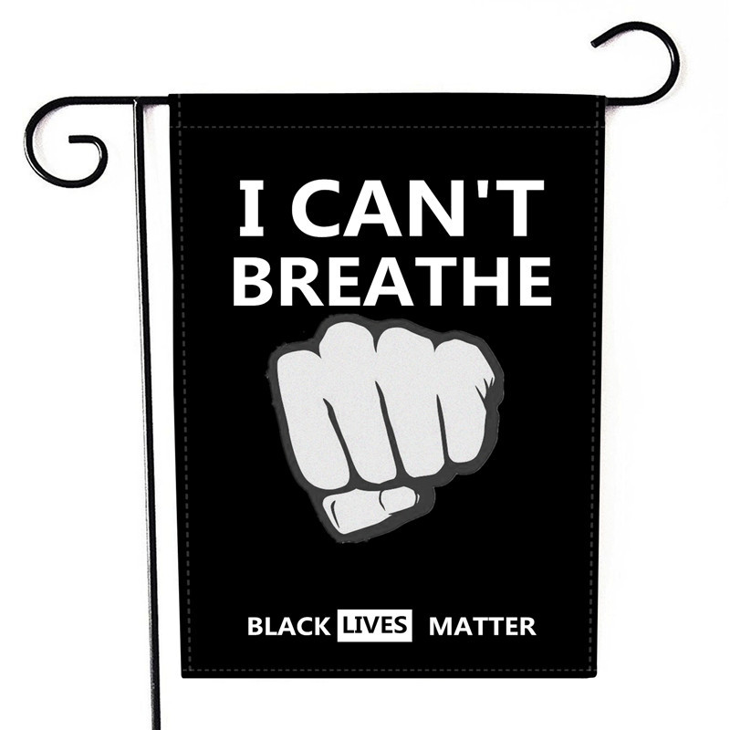 European and American Protest Flag Black Lives Matter I Can't Breathe Letters Garden Flag Election Flag European and American Protest Flag Black Lives Matter I Can't Breathe Letters Garden Flag Election Flag