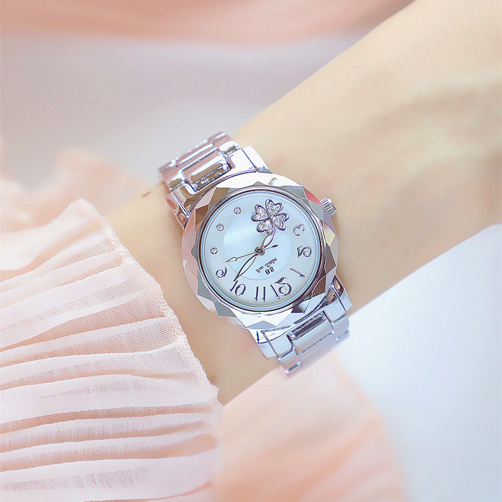 BS New Arrival Hot Sale Watch Factory Direct Sales Foreign Trade Linked List Customization Women&#039;s Watch Full of Diamonds One Piece Dropshipping Fa1481