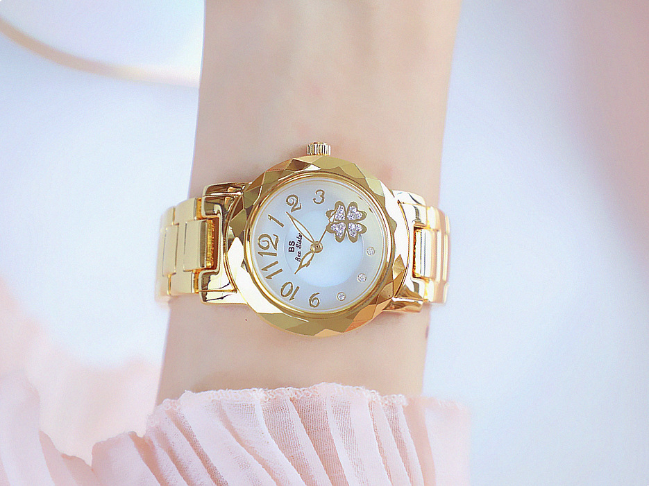 BS New Arrival Hot Sale Watch Factory Direct Sales Foreign Trade Linked List Customization Women's Watch Full of Diamonds One Piece Dropshipping Fa1481