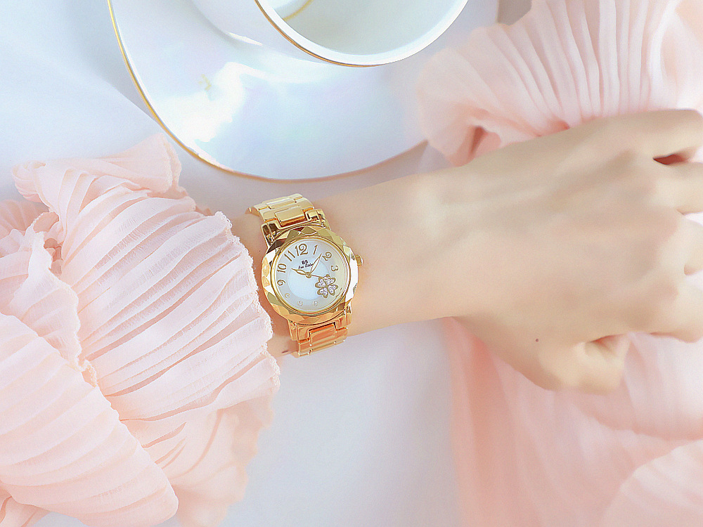 BS New Arrival Hot Sale Watch Factory Direct Sales Foreign Trade Linked List Customization Women's Watch Full of Diamonds One Piece Dropshipping Fa1481