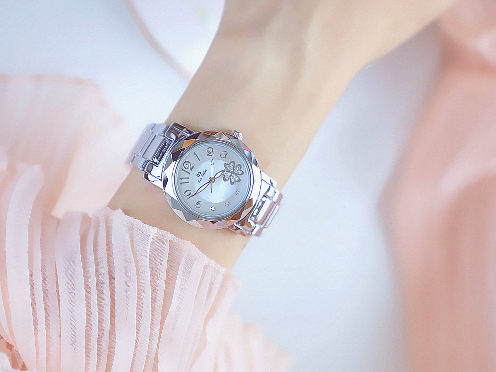 BS New Arrival Hot Sale Watch Factory Direct Sales Foreign Trade Linked List Customization Women's Watch Full of Diamonds One Piece Dropshipping Fa1481
