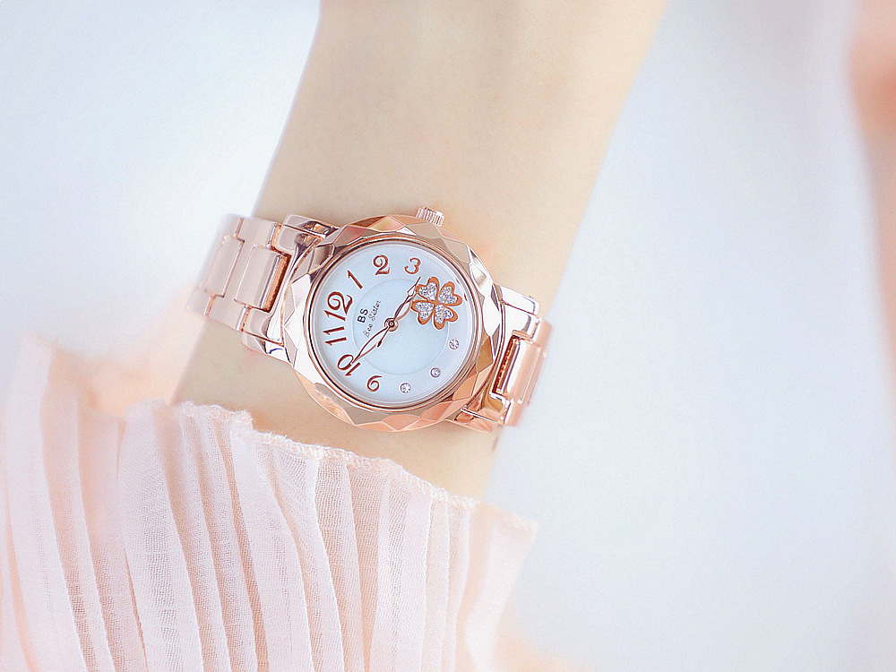 BS New Arrival Hot Sale Watch Factory Direct Sales Foreign Trade Linked List Customization Women's Watch Full of Diamonds One Piece Dropshipping Fa1481