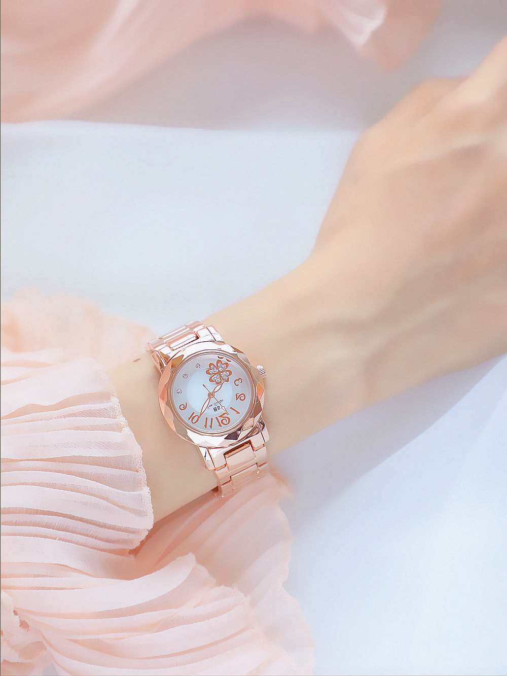 BS New Arrival Hot Sale Watch Factory Direct Sales Foreign Trade Linked List Customization Women's Watch Full of Diamonds One Piece Dropshipping Fa1481