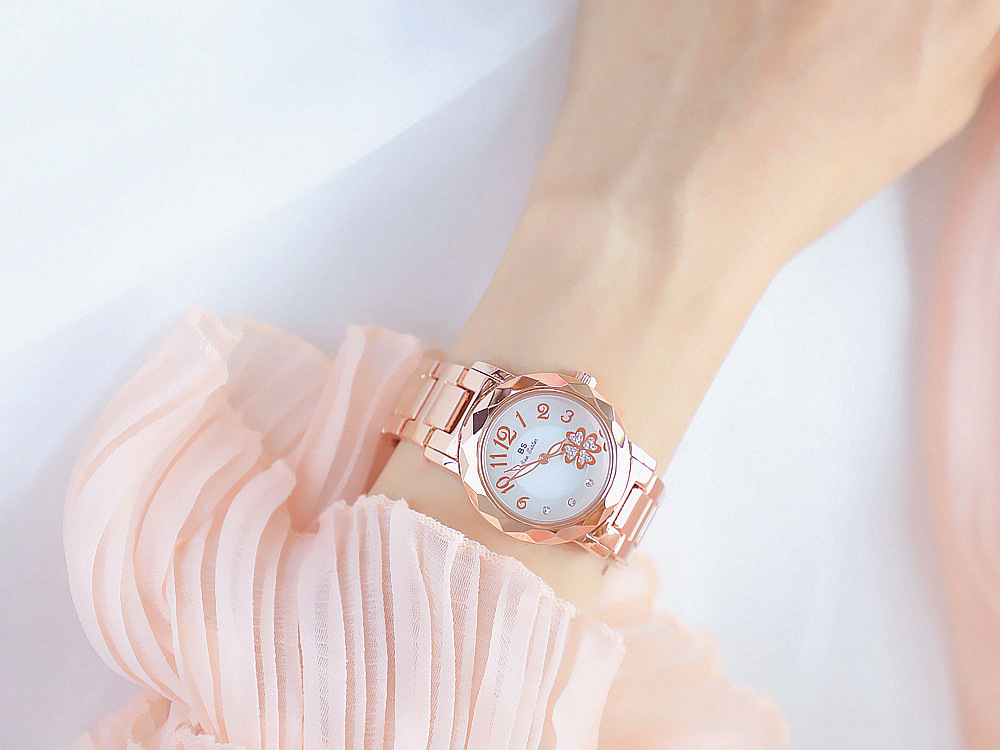 BS New Arrival Hot Sale Watch Factory Direct Sales Foreign Trade Linked List Customization Women's Watch Full of Diamonds One Piece Dropshipping Fa1481
