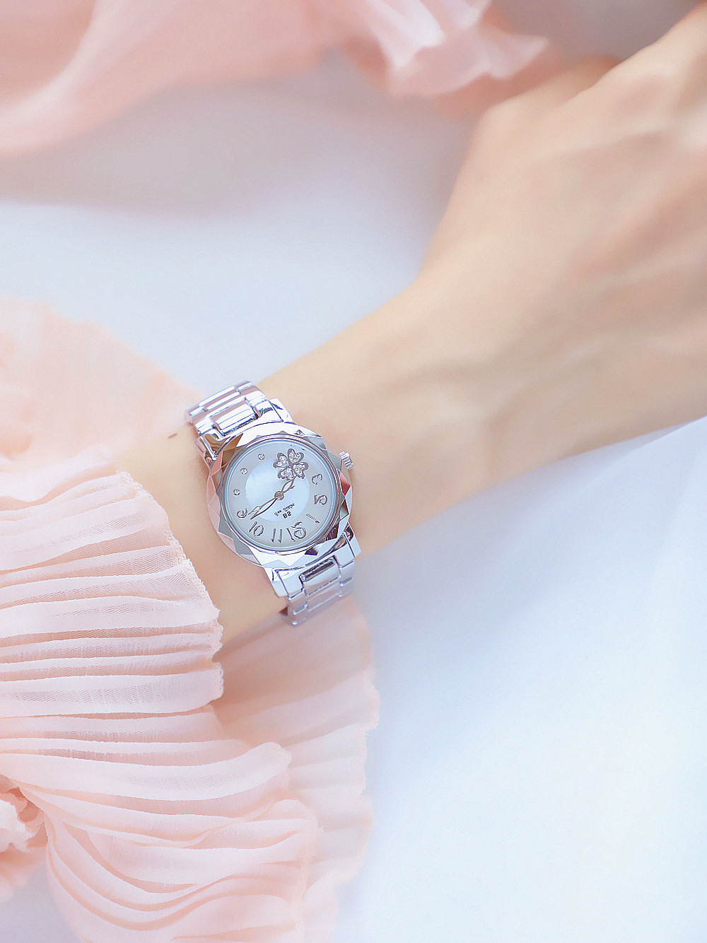 BS New Arrival Hot Sale Watch Factory Direct Sales Foreign Trade Linked List Customization Women's Watch Full of Diamonds One Piece Dropshipping Fa1481