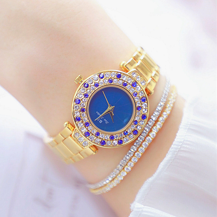 BS New Arrival Hot Sale Watch Factory Direct Sales Foreign Trade Linked List Customization Women&#039;s Watch Full of Diamonds Generation Fa1625