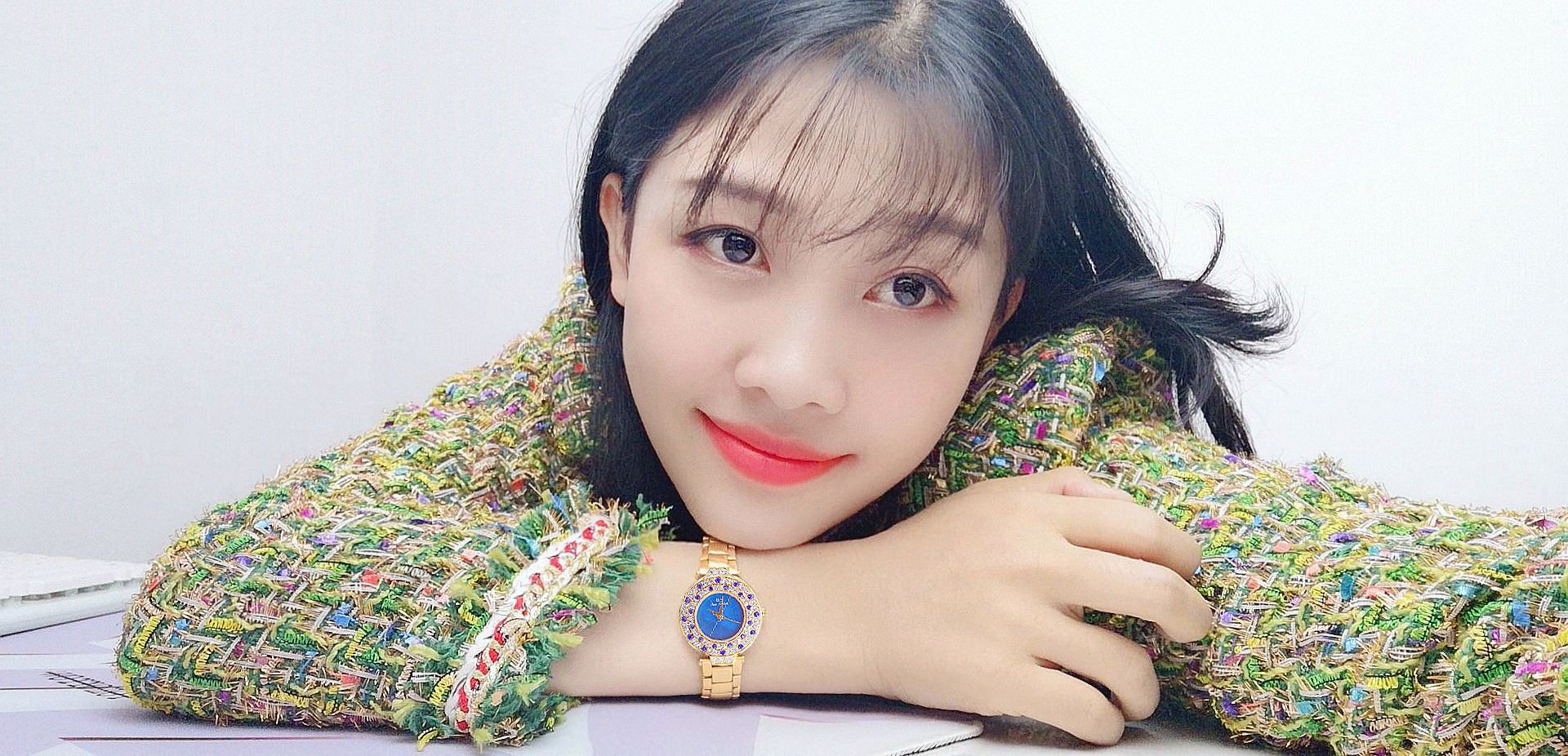 BS New Arrival Hot Sale Watch Factory Direct Sales Foreign Trade Linked List Customization Women's Watch Full of Diamonds Generation Fa1625