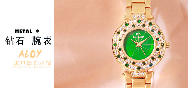 BS New Arrival Hot Sale Watch Factory Direct Sales Foreign Trade Linked List Customization Women's Watch Full of Diamonds Generation Fa1625