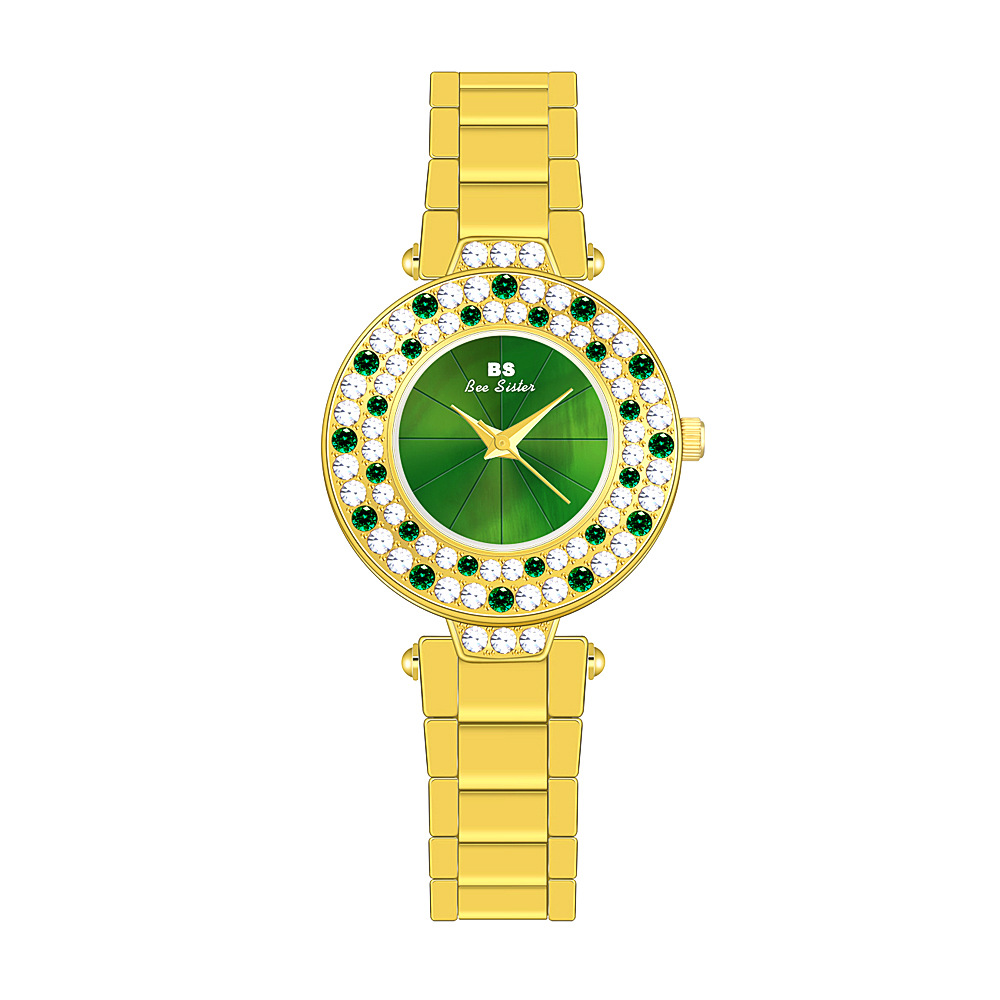 BS New Arrival Hot Sale Watch Factory Direct Sales Foreign Trade Linked List Customization Women's Watch Full of Diamonds Generation Fa1625