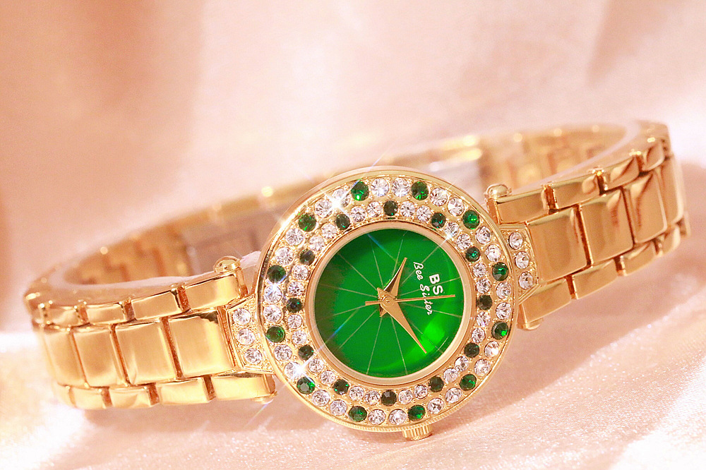 BS New Arrival Hot Sale Watch Factory Direct Sales Foreign Trade Linked List Customization Women's Watch Full of Diamonds Generation Fa1625