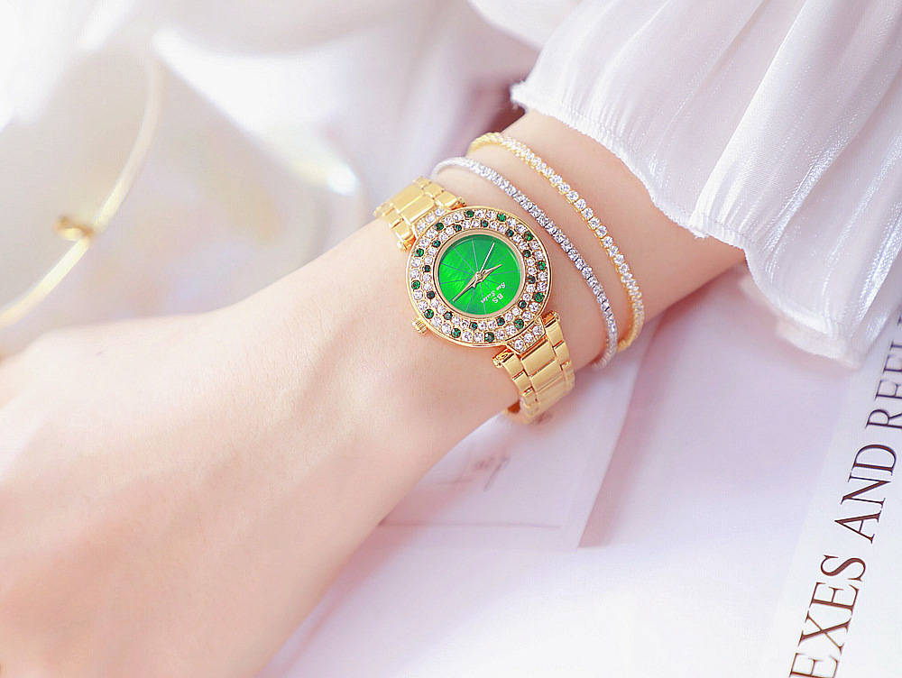 BS New Arrival Hot Sale Watch Factory Direct Sales Foreign Trade Linked List Customization Women's Watch Full of Diamonds Generation Fa1625